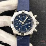 Grade AAA Clone Breitling Avenger Chronograph 43 A7750 Watch  Blue Rubber Band